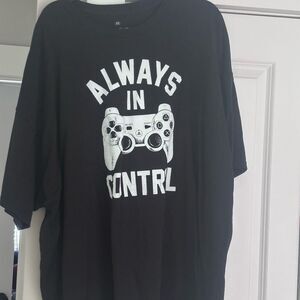 PlayStation "Always in Control" T-Shirt featuring the Sony DualSense Controller